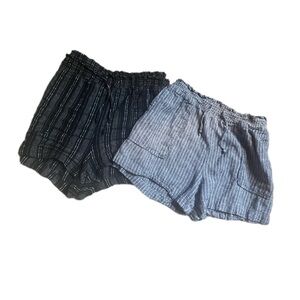Time and True | 2-Pack Striped Shorts | Size XL (16-18)